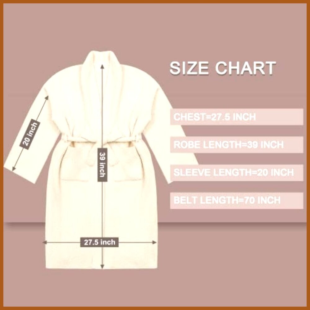 Lightweight Soft Plush Microfiber Polyester Robe … - image 5